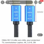 câble HDMI pour ps4 – ps5 xbox one serie x